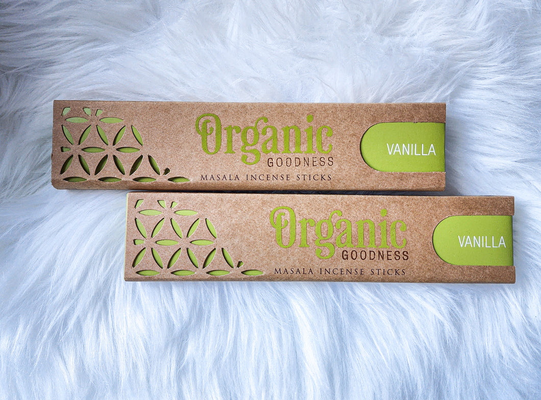 Organic Masala Incense Sticks - Vanilla