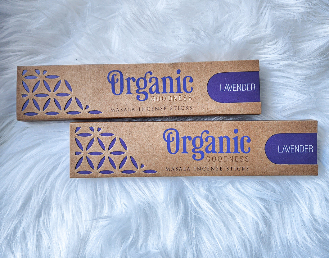 Organic Masala Incense Sticks - Lavender