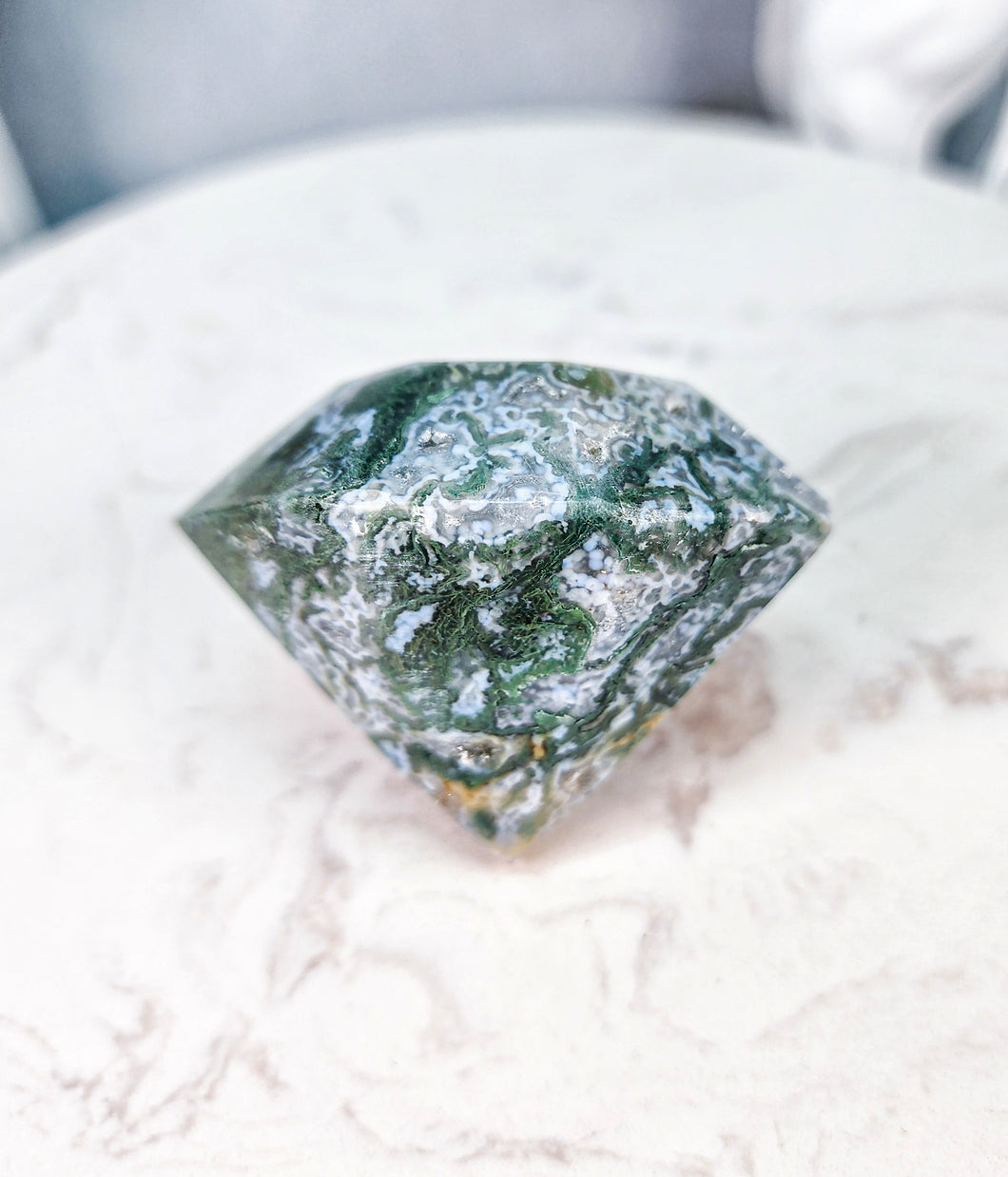 Moss Agate Diamond #44