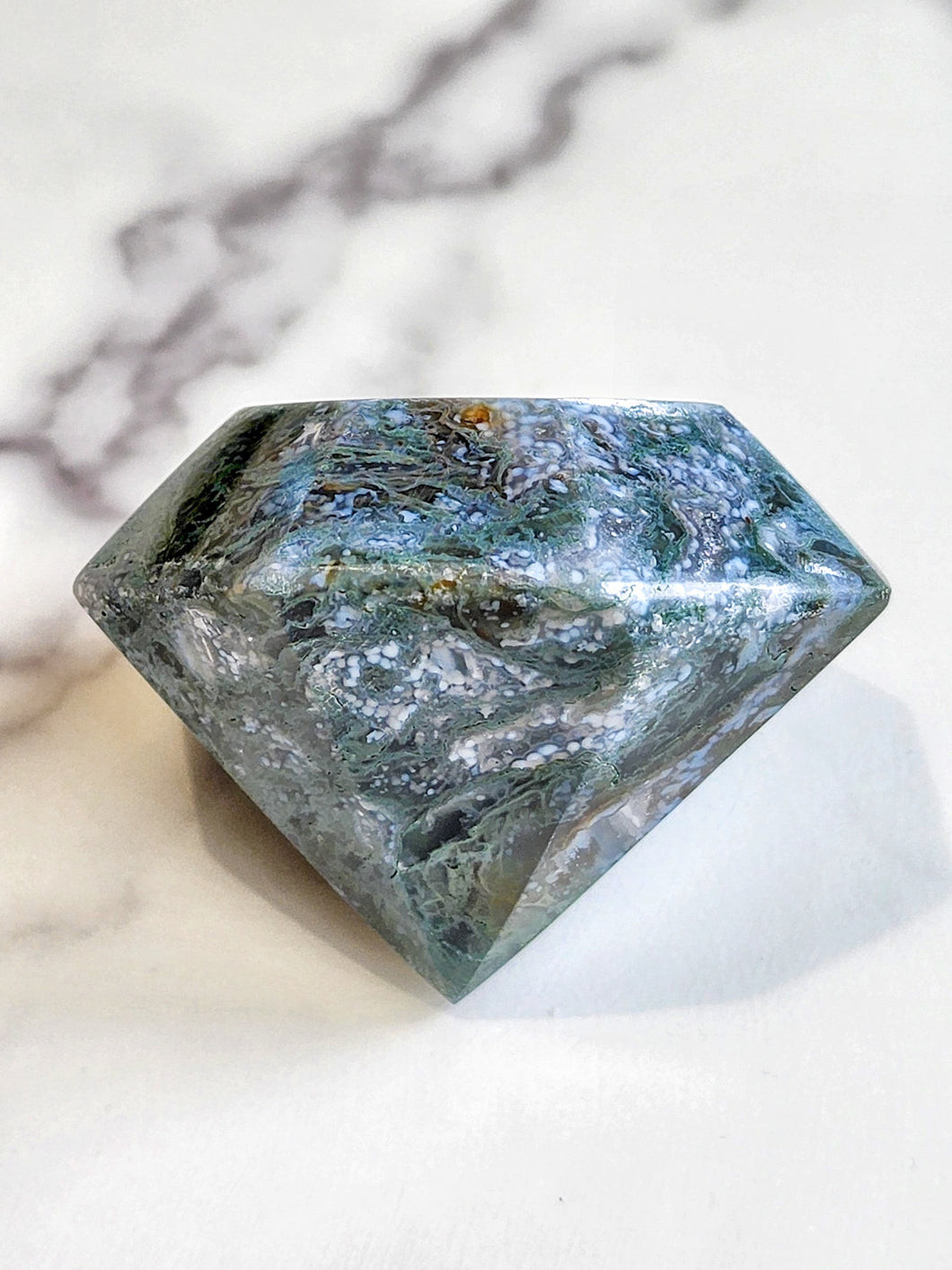 Moss Agate Diamond #55