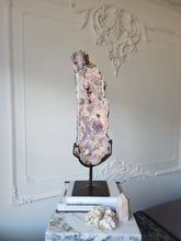 Cargar imagen en el visor de la galería, Pink Amethyst Slab on stand - 4.25kg #56
