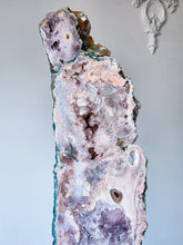 Cargar imagen en el visor de la galería, Pink Amethyst Slab on stand - 4.25kg #56
