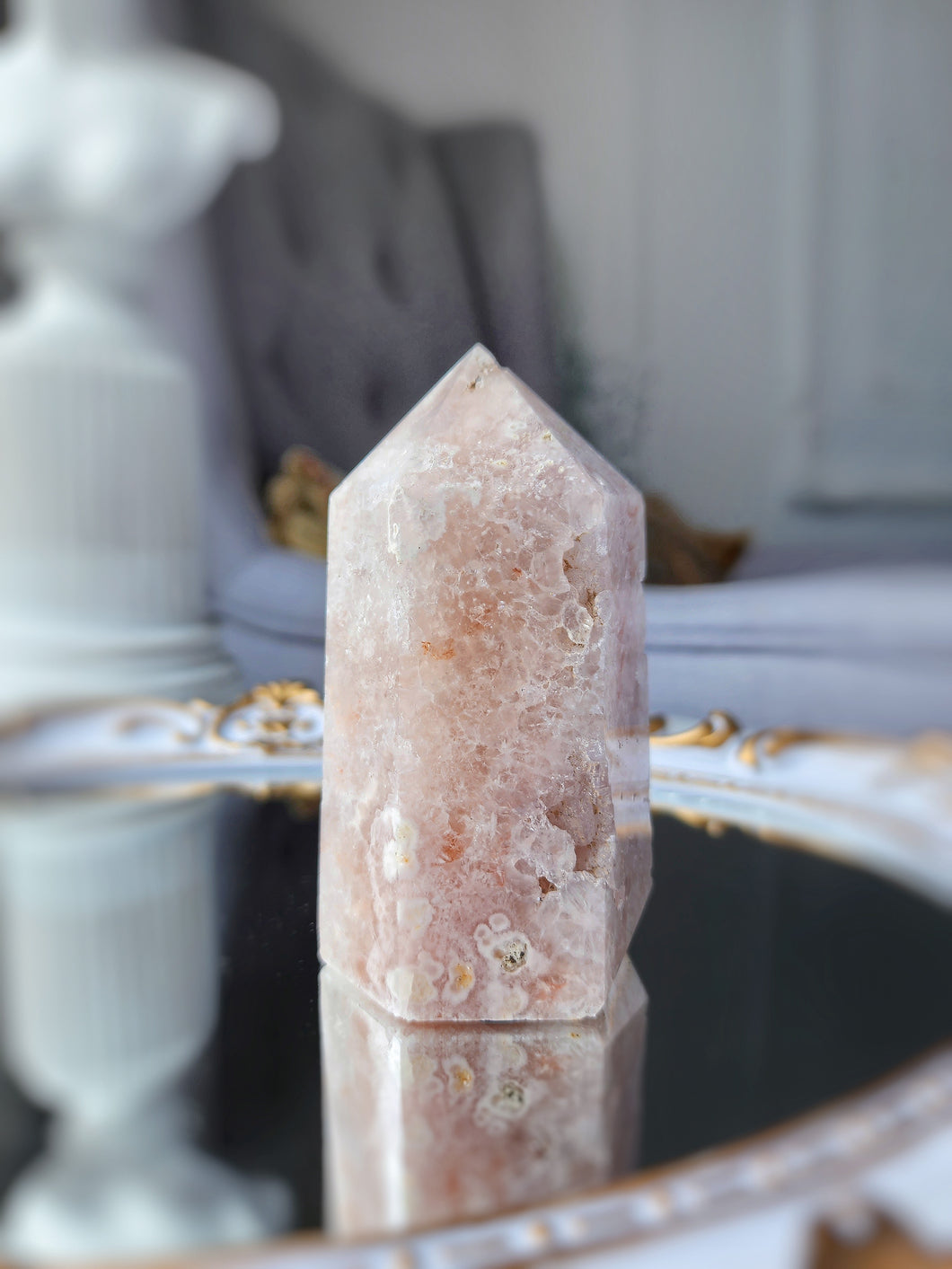 Pink Amethyst Chunky Tower - short 305g #38