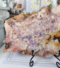 將圖片載入圖庫檢視器 Pink Amethyst Flower Slab - 430g #65
