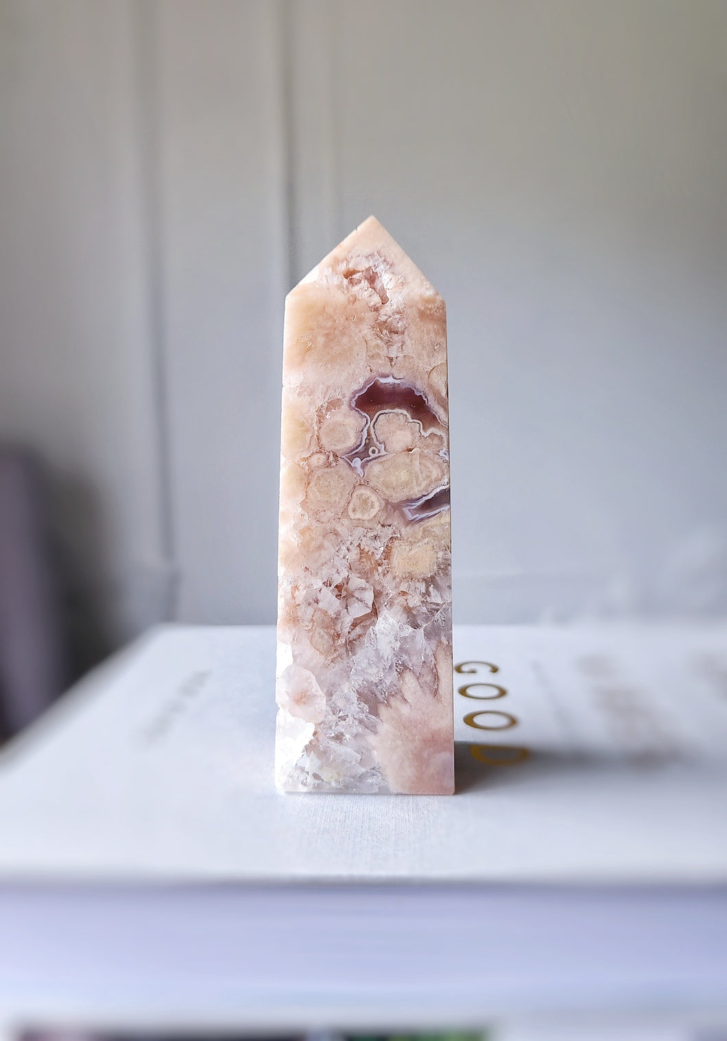 Pink Amethyst Flower Tower - 200g #71