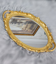 이미지를 갤러리 뷰어에 로드 , Vintage Gold Mirror Tray - Round
