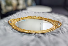 이미지를 갤러리 뷰어에 로드 , Vintage Gold Mirror Tray - Round
