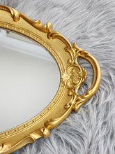 이미지를 갤러리 뷰어에 로드 , Vintage Gold Mirror Tray - Round

