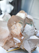 이미지를 갤러리 뷰어에 로드 , Himalayan Quartz x Green Phantom Cluster on Gold Stand - 3.91kg #6
