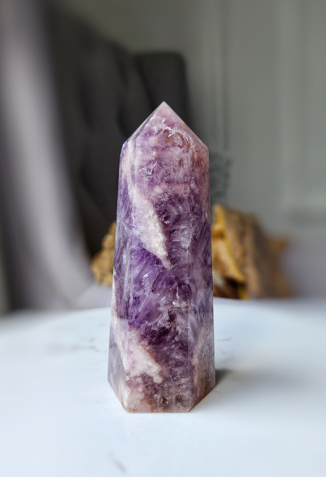 Snowflake Amethyst Tower - small #88