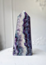 將圖片載入圖庫檢視器 Large Rainbow Fluorite Tower - 816g #979
