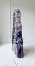 將圖片載入圖庫檢視器 Large Rainbow Fluorite Tower - 816g #979
