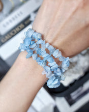 Load image into Gallery viewer, Aquamarine Chips Bracelet
