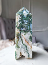 將圖片載入圖庫檢視器 Moss Agate Tower - Large Chunky - 1.7kg #25
