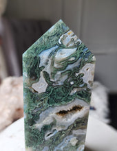 將圖片載入圖庫檢視器 Moss Agate Tower - Large Chunky - 1.7kg #25
