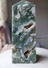 將圖片載入圖庫檢視器 Moss Agate Tower - Large Chunky - 1.7kg #25
