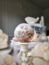 將圖片載入圖庫檢視器 Pink Amethyst Flower Agate Sphere - 390g #147
