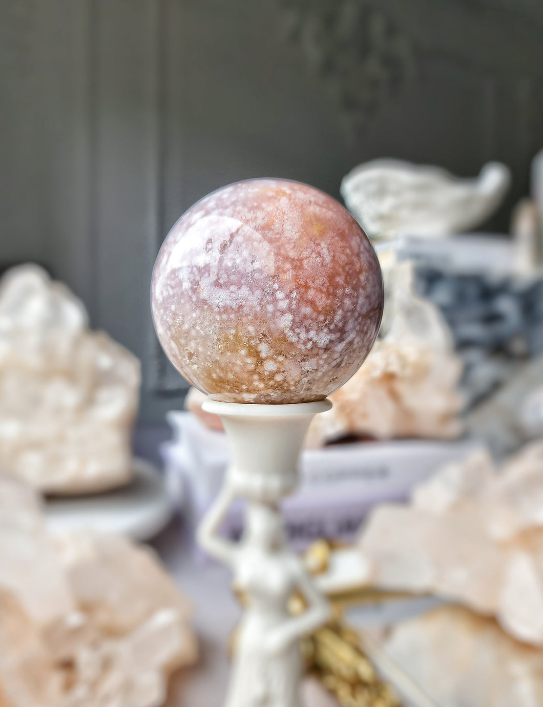 Pink Amethyst Sphere - 612g #149