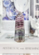 Load image into Gallery viewer, Rainbow Fluorite Tower - small 203g #3
