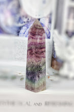 Load image into Gallery viewer, Rainbow Fluorite Tower - small 203g #3
