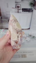 Load and play video in Gallery viewer, Amethyst Flower Agate Flame #981
