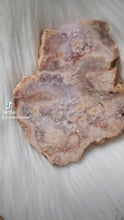 將影片載入圖庫檢視器並播放，Pink Amethyst Flower Agate Slab - small #110
