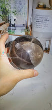 Cargar y reproducir el video en el visor de la galería, Asterism Black Quartz Sphere - 895g #11
