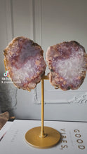 Load and play video in Gallery viewer, Pink Amethyst Butterfly Wings #60
