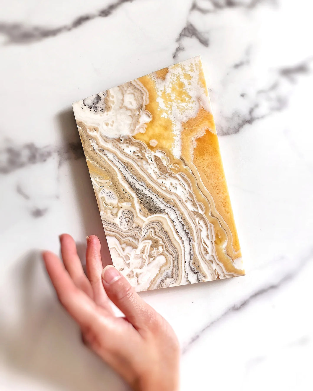 Orange Calcite Slab - 1.02kg