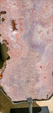 Cargar imagen en el visor de la galería, Pink Amethyst Slab on metal stand - 3.22kg #13

