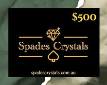 Load image into Gallery viewer, Spades Crystals Gift Cards
