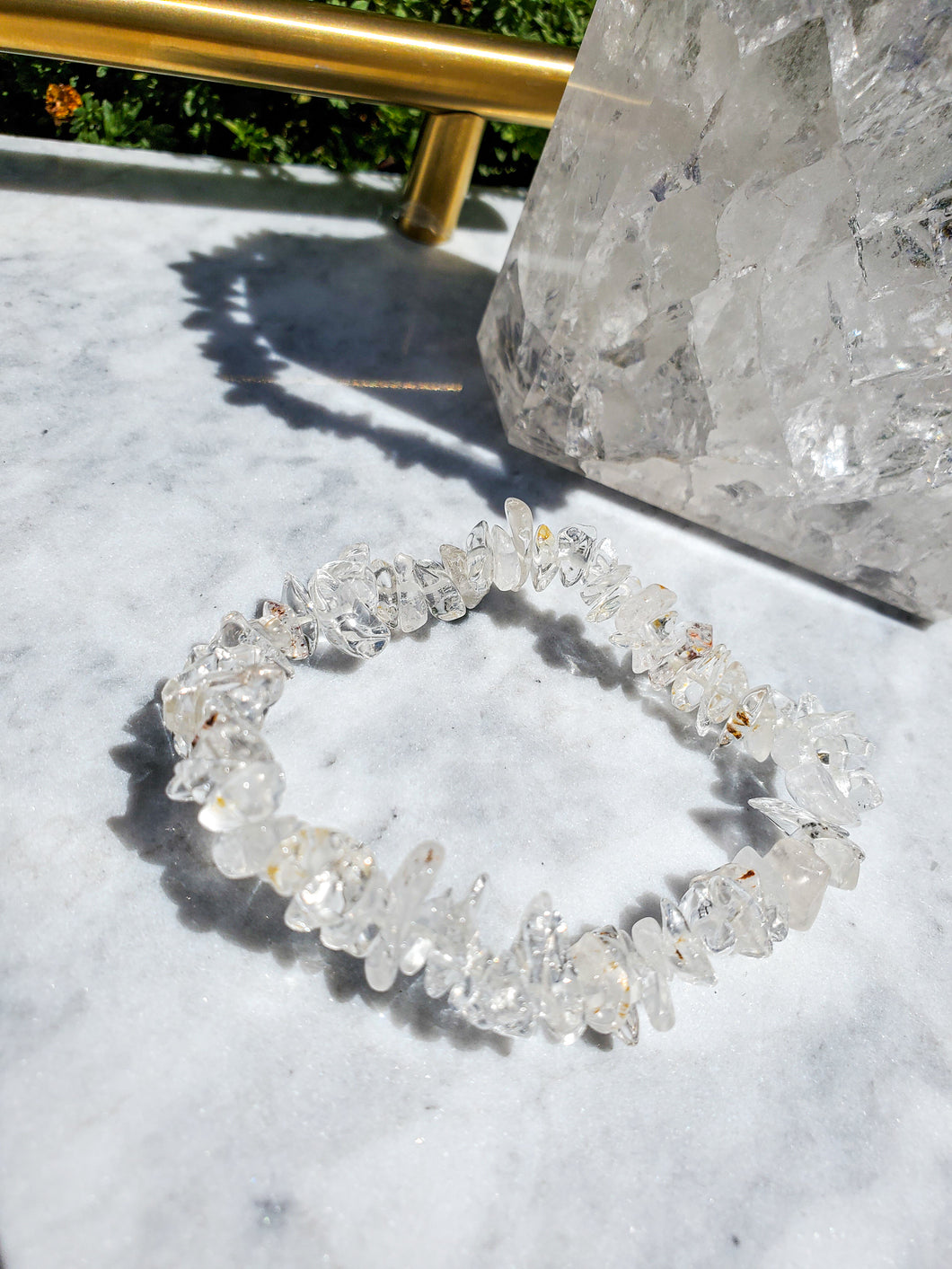 Clear Quartz Chip Bracelet