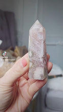 Load and play video in Gallery viewer, Amethyst Flower Agate Point #44
