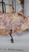 Load and play video in Gallery viewer, Amethyst Flower Agate Slab - small #66
